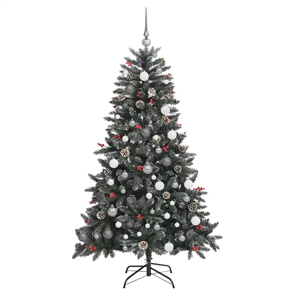 Albero di Natale artificiale con 300 LED Verde 180 cm