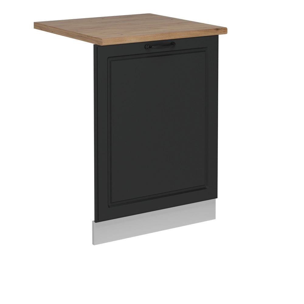 Pannello frontale della lavastoviglie R-Line Antracite rustico/Bianco 60 cm, PL Rovere Vicco