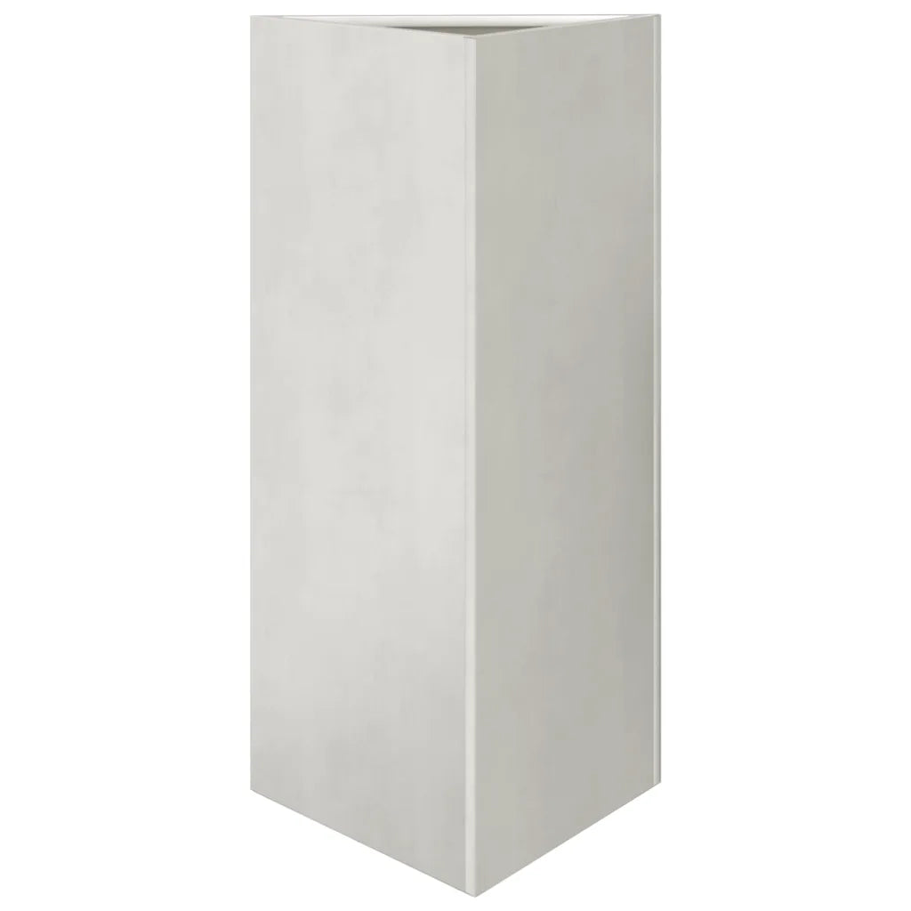 Fioriera da Giardino Triangolare 40x34,5x70 cm in Acciaio Inox