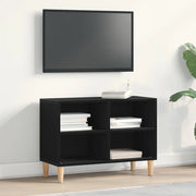 Mobile TV Rovere Nero 69,5 x 30 x 50 cm Legno multistrato 862583