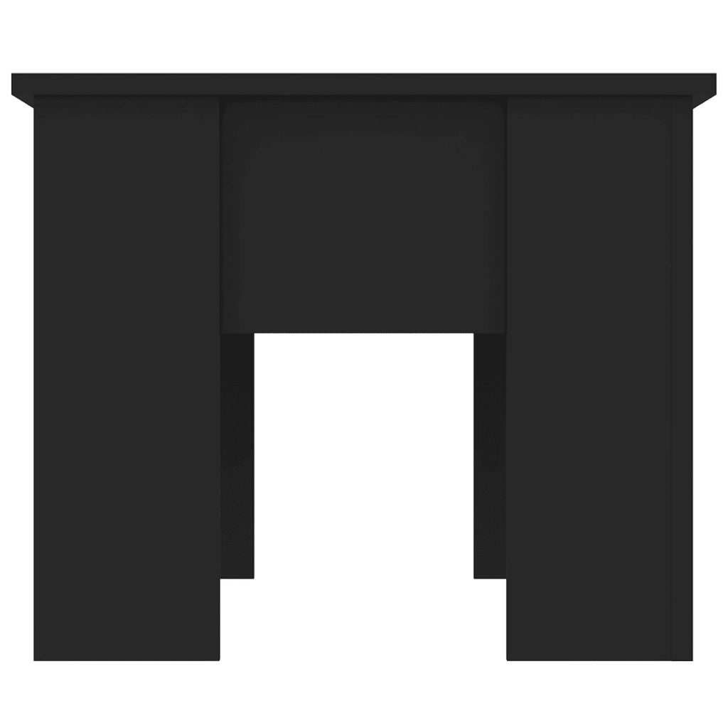 Tavolino da Salotto Nero 79x49x41 cm in Legno Multistrato 809693