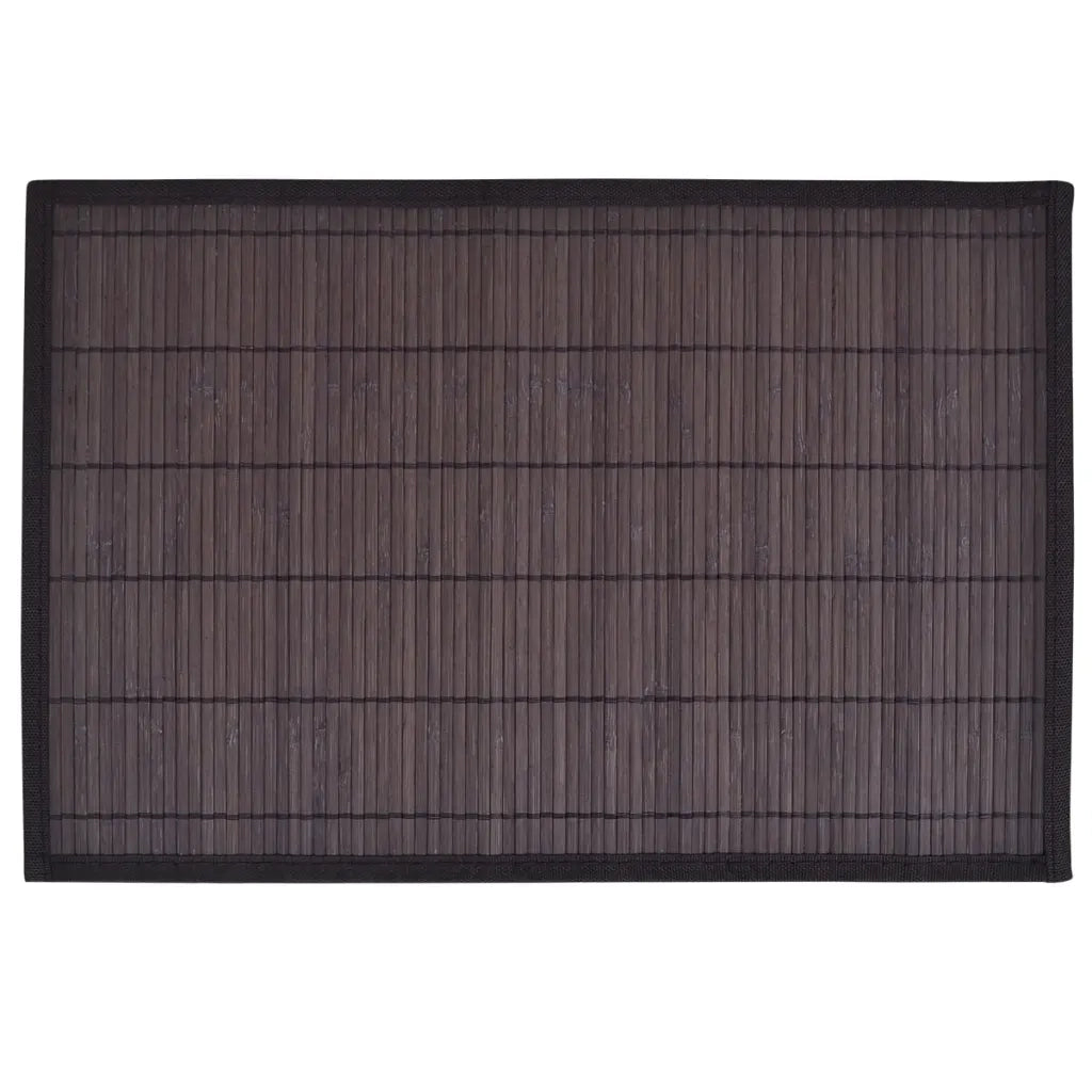Tovagliette in Bamb¨´ 6 pz 30 x 45 cm Marrone Scuro CFW8858117
