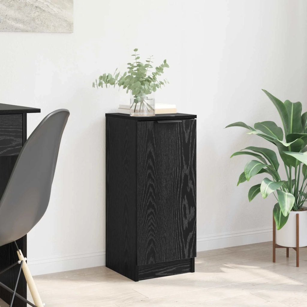 Credenza Rovere Nero 30 x 30 x 70 cm Legno multistrato 880796