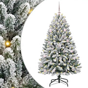 Albero di Natale | Decorazioni natalizie artificiale con 150 LED Verde e Bianco 150 cm