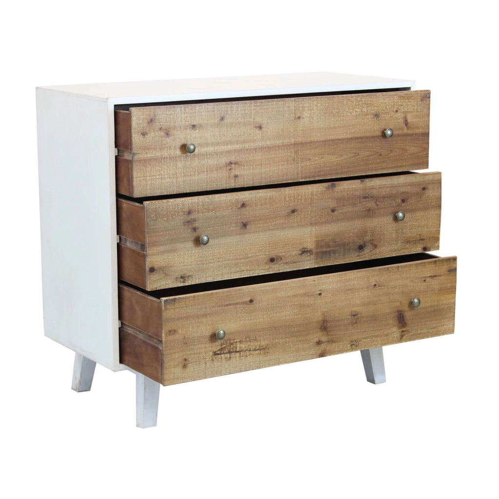 Cassettiera con 3 cassetti in Legno Composito cm 100x45x90 - JONNY