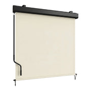 Maki - Tenda da sole verticale manuale a caduta 180x250 cm impermeabile per interno esterno in alluminio beige