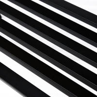 Panchina da Esterno Panca da Giardino Max 240kg Metallo 127 × 60 × 85cm Nero