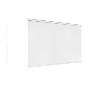Laterale per Pergola Bioclimatica Lato 4 metri in Textilene Bianco
