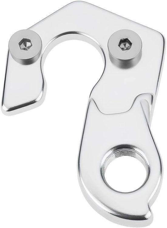 Hanger Derailleur Pieno Carico - Materiale in Lega di Alluminio Leggero - Compatibile con Rockrider - Finestra in Acciaio Inox - Incluso 2 Viti - Resistente ai Colpi - Duraturo - Derailleur della Bicicletta