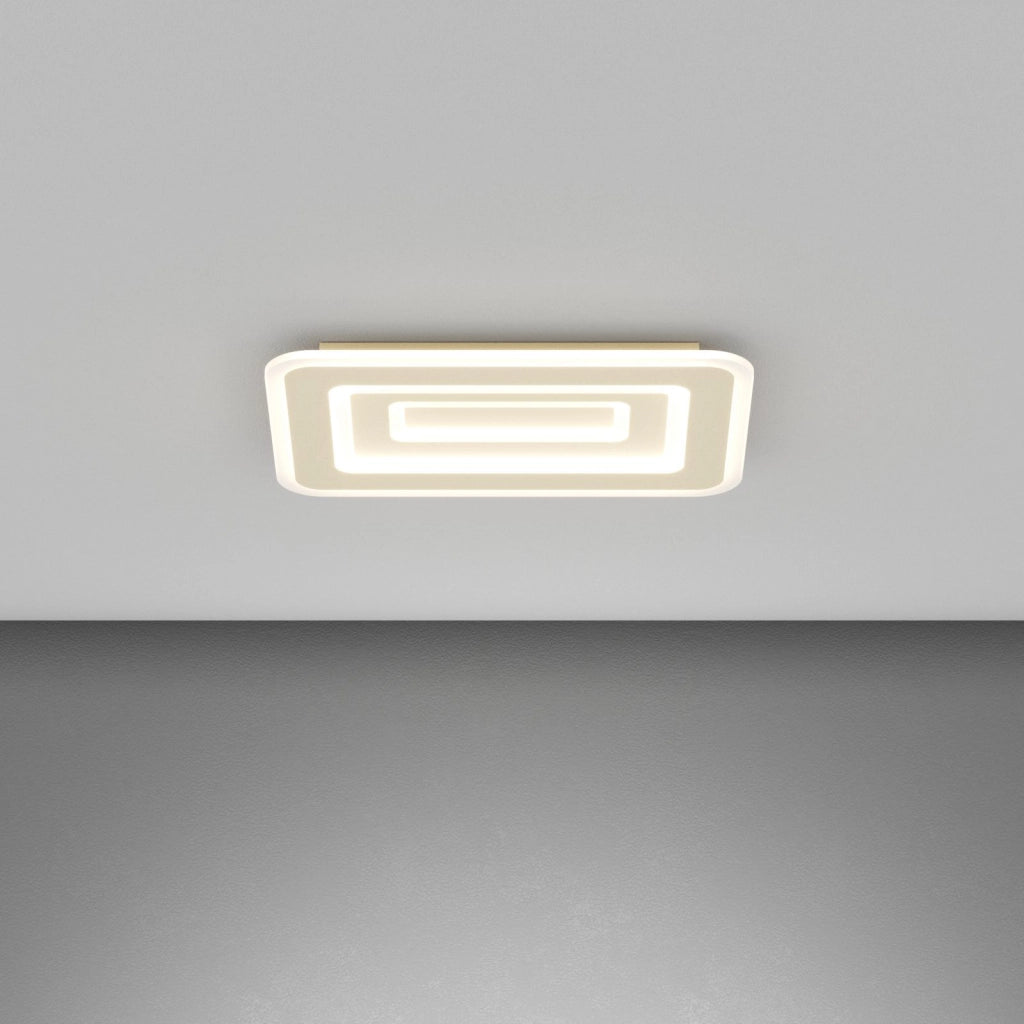 ZOOM APPLIQUE PLAFONIERA RETTANGOLARE 50X35 SABIBA CCT SWITCH 3000/4000°K 42W - CRI 90 4200 lm