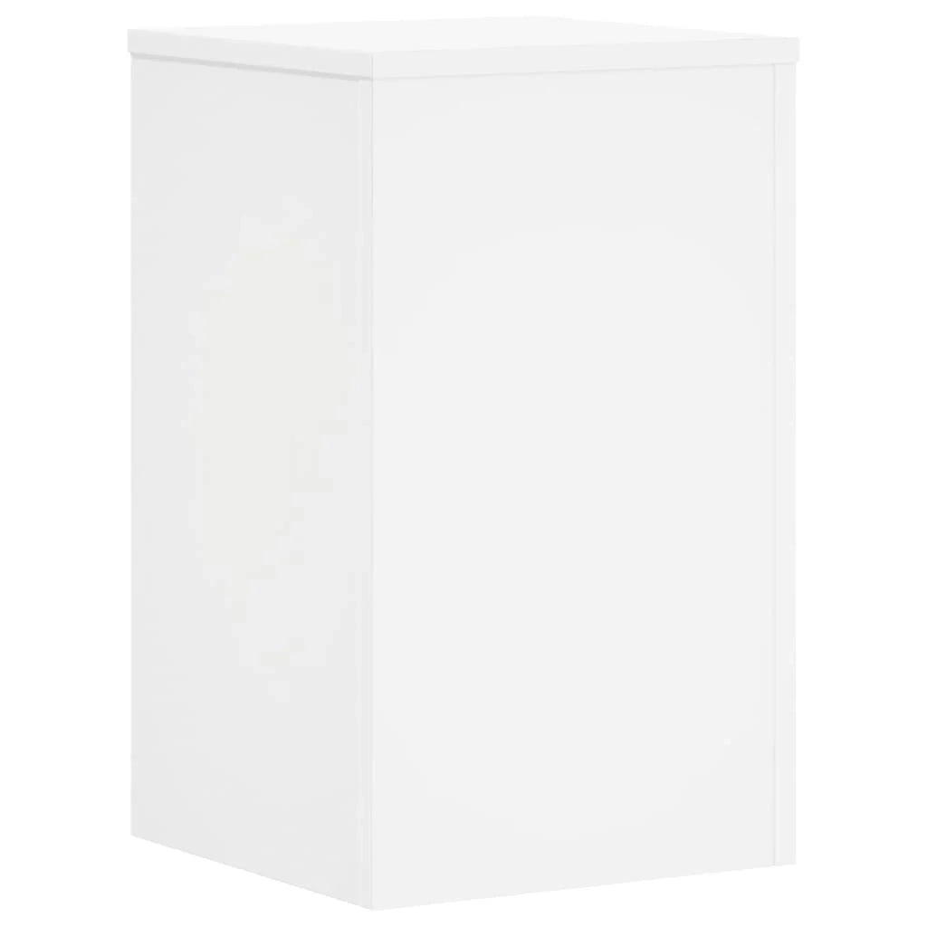 Portavasi mobili per fiori set da 2 30 x 30 x 50 cm legno ingegnerizzato bianco 02_0045275