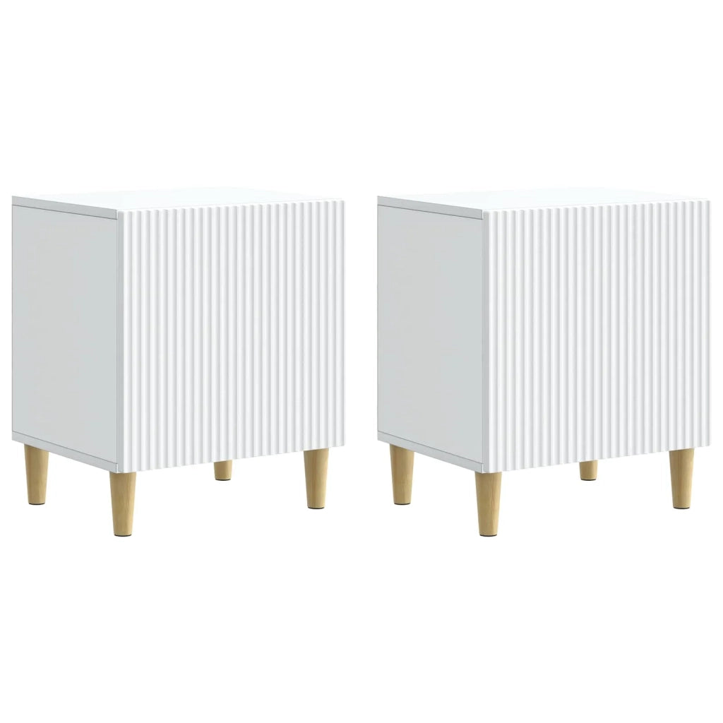 Armadio da Notte 2 pz Bianco 43 x 34,5 x 50 cm 894566
