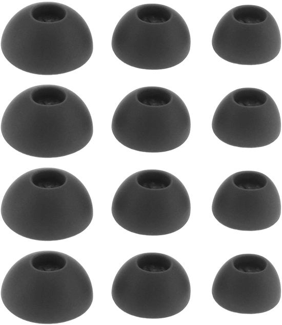Orecchini di sostituzione - Isolamento acustico - Nero - Orecchini di gomma - Compatibili con OnePlus Buds Pro 2 - 3 dimensioni S/M/L
