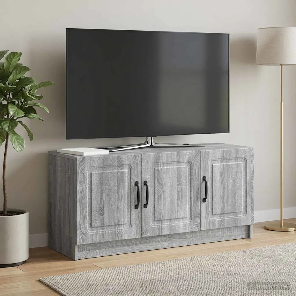 Mobile TV Grigio Sonoma 99 x 34,5 x 47 cm Legno ingegnerizzato 895871
