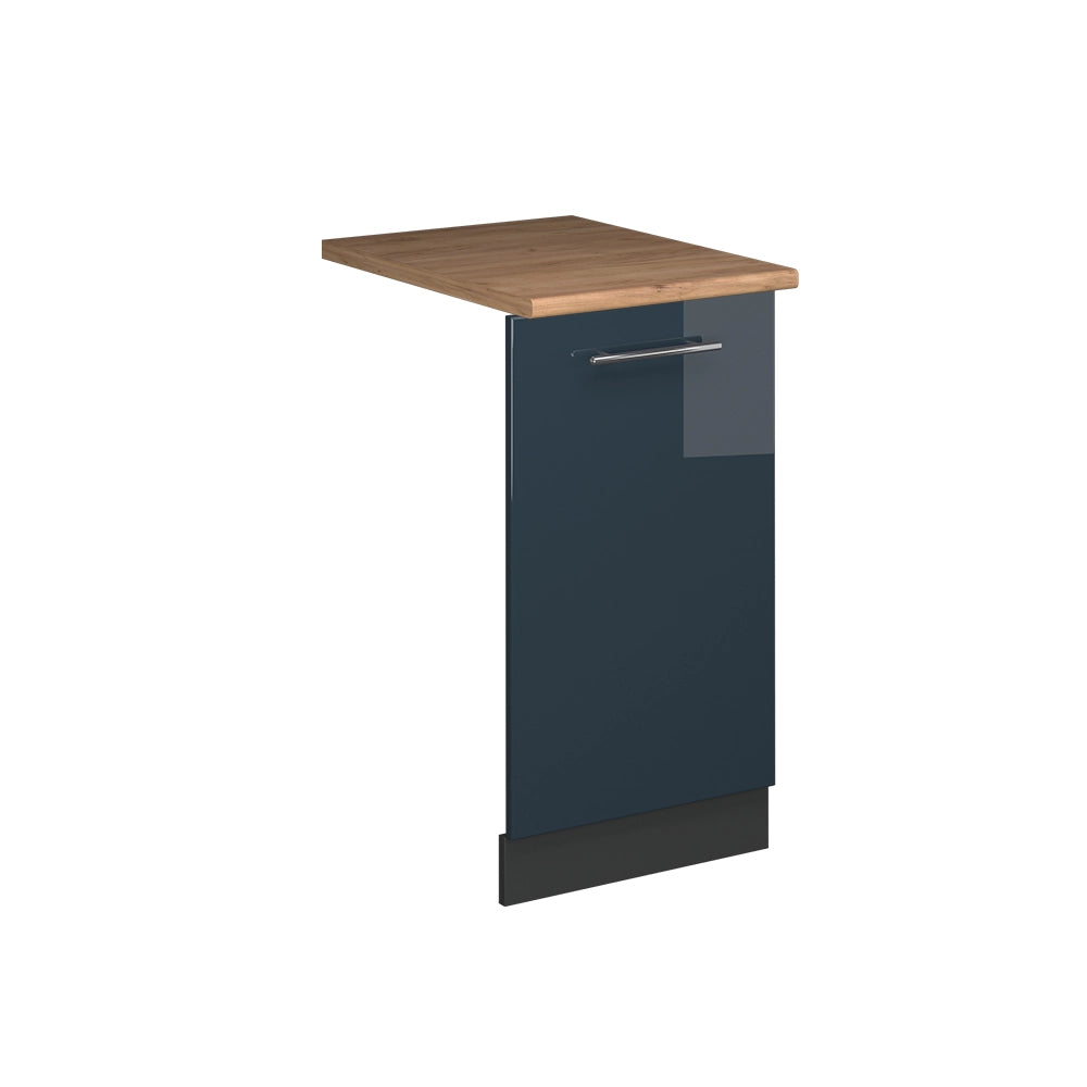 Vicco Pannello frontale della lavastoviglie Blu scuro lucido 45 cm , PL Rovere