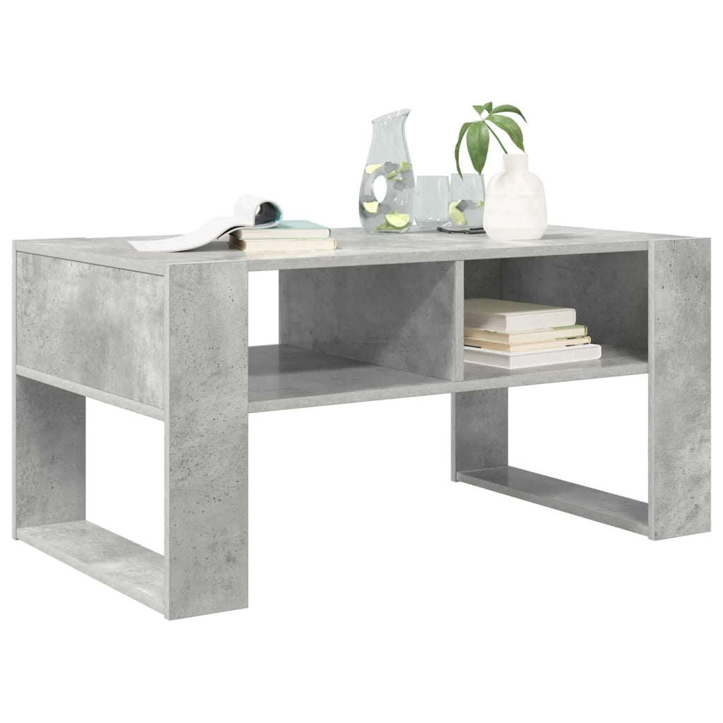 Tavolino da salotto Grigio cemento 92 x 53 x 45 cm 8000095