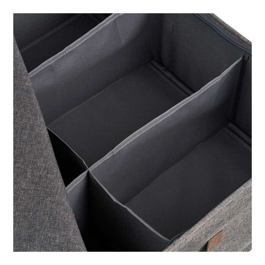 Scatola Portaoggetti Noto, Grigio, Poliestere, 47x56x18 cm