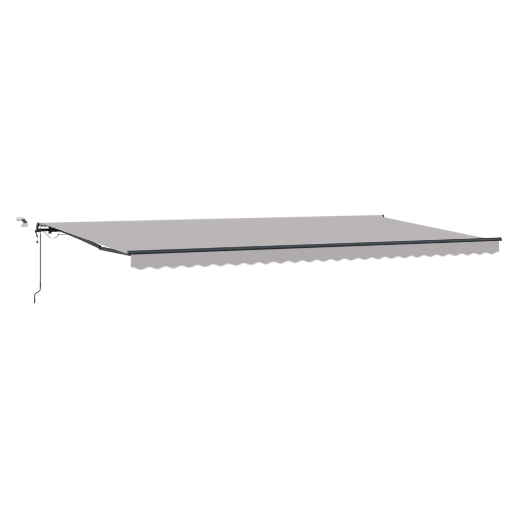 Tenda retrattile automatica  con LED Grigio chiaro 600x350 cm