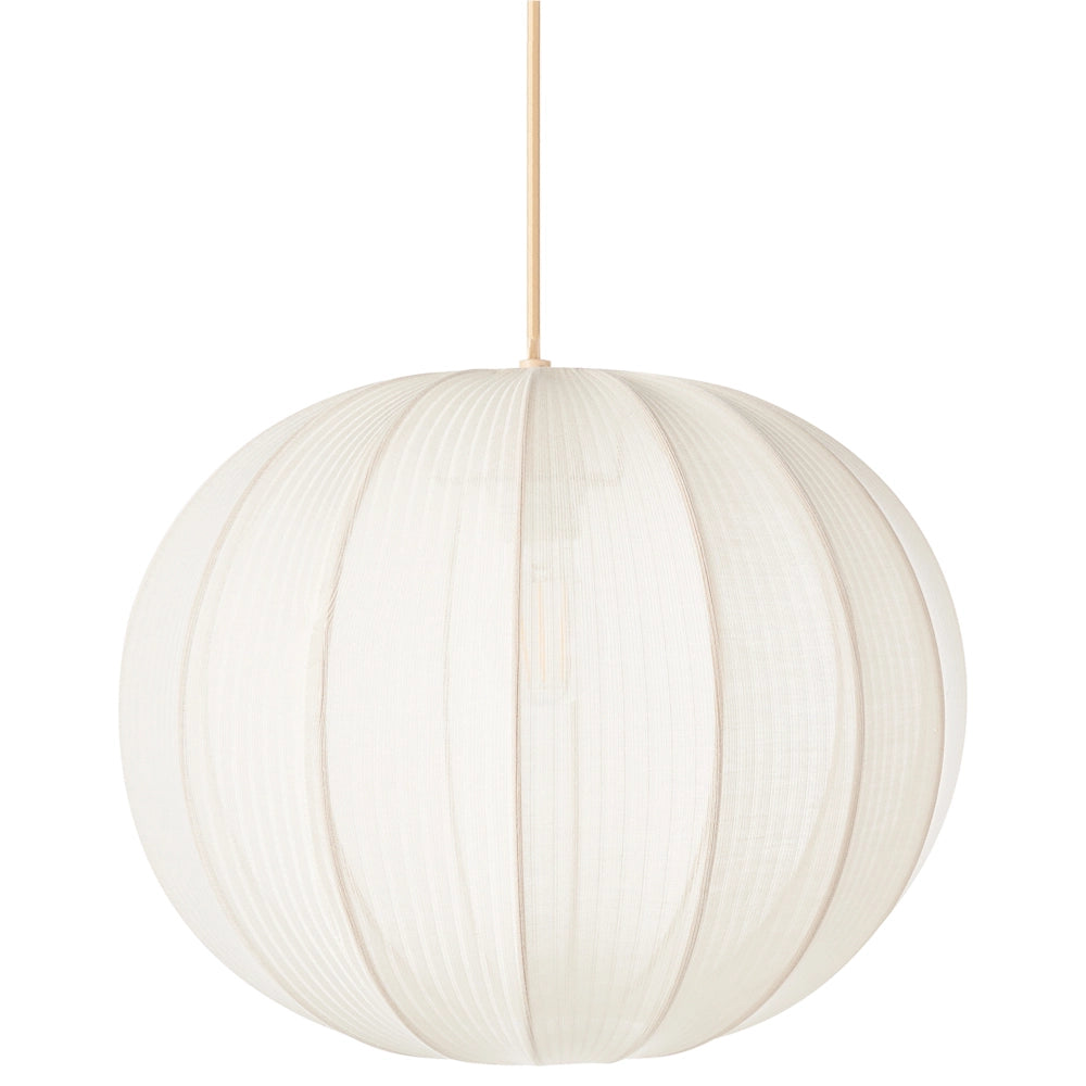 Lampada a sospensione con paralume in nylon bianco Design moderno Luce per il soggiorno
