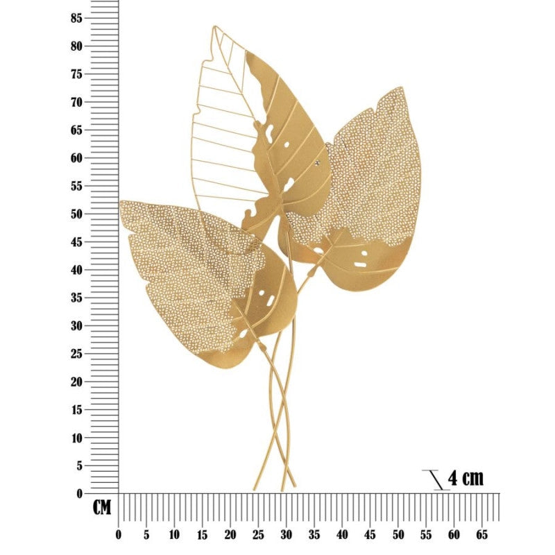 Pannello In Ferro Autumn Leaf Gold cm 53x4x84,5