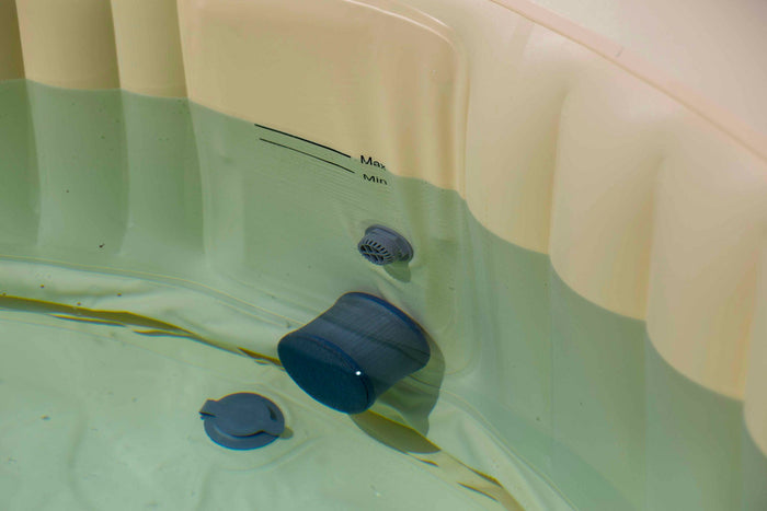 Vasca Idromassaggio da Esterno Gonfiabile Riscaldata 2 Posti 190x120x65 cm Ease.Zone Marrone