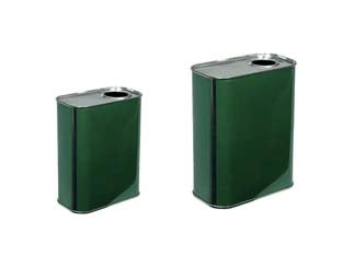 LATTINA PER OLIO RETTANGOLARE VERDE- - lt.0,5 - cm.5,4x8,1x13,8h. (bancale pz.1764) - 28 pezzi