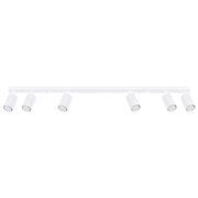 Plafoniera barra bianca 117cm 6 faretti GU10 Pure Lume