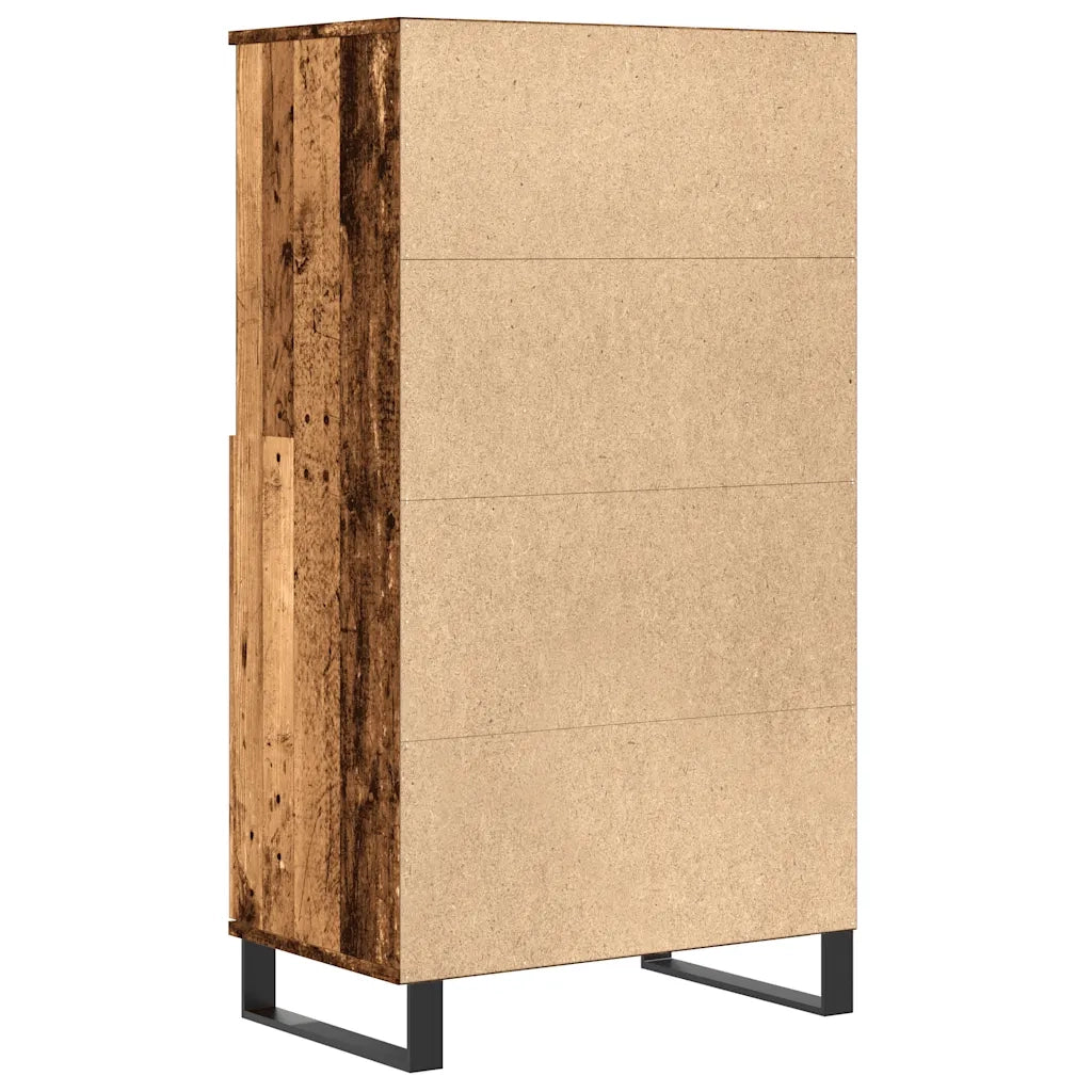 Credenza Legno Antico 60x36x110 cm in Legno Multistrato