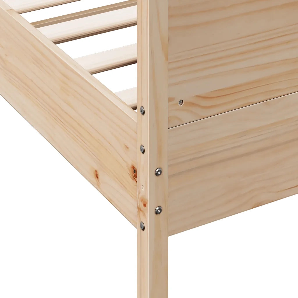 Giroletto senza Materasso 150x200 cm in Legno Massello di Pino 3216170