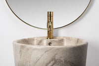 Lavabo Monolitico Blanka Natural Matt