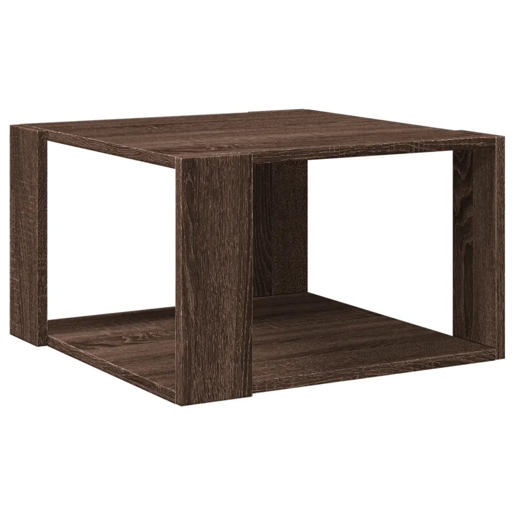 vidaXL Tavolino Salotto Rovere Marrone 51,5x51,5x30 Legno Multistrato