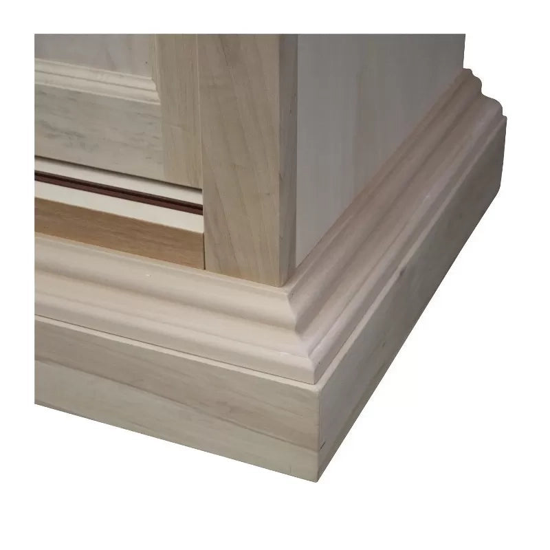 armadio classico 2 porte scorrevoli legno grezzo 128x50x200 (483) - Mobili 2G