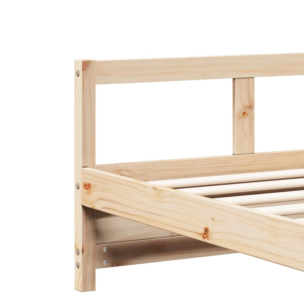 Dormeuse Naturale 80x200 cm in Legno Massello di Pino