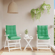 Cuscini per Sedia Schienale Basso 2 pz Verdi in Tessuto Oxfordcod mxl 114905