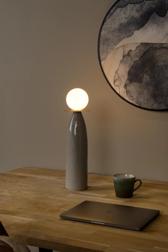 Lampada da tavolo FIGARO 1xG9 porcellana grigia Lucide