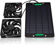 Kit di ventilazione solare ad alta resistenza all'acqua - Ventilatore esterno per serre - 10W 800MA
