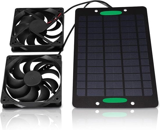 Kit di ventilazione solare ad alta resistenza all'acqua - Ventilatore esterno per serre - 10W 800MA