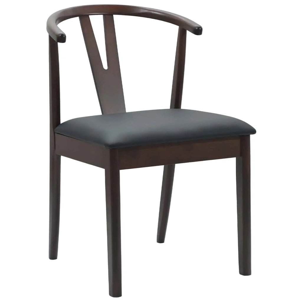 Sedia da pranzo 2 pcs Marrone chiaro e nero 42020403