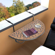 Tavolo Sospeso da Balcone in Terracotta Mosaico cod mxl 34257