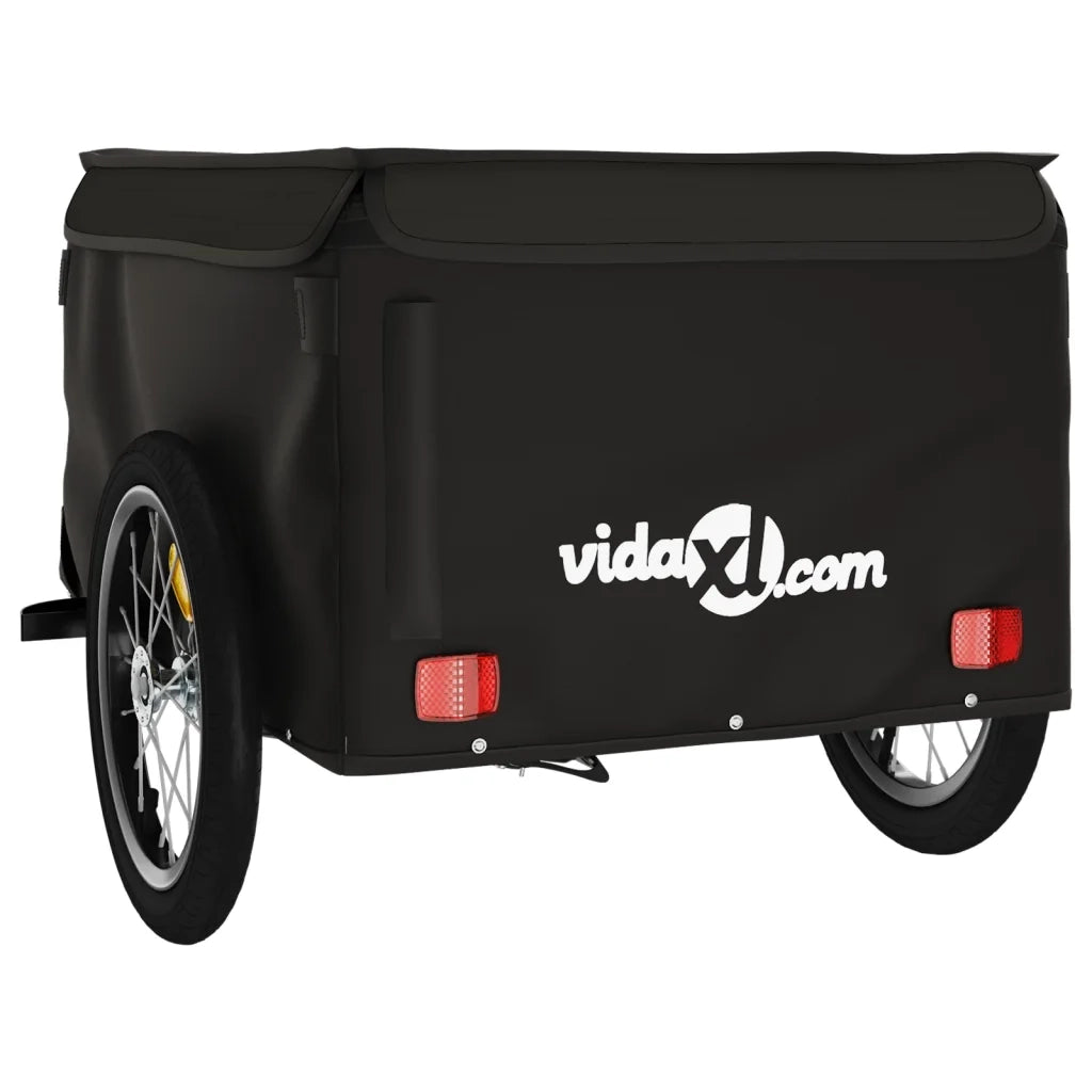 Rimorchio da Bici Nero 45 kg in Ferro 94087