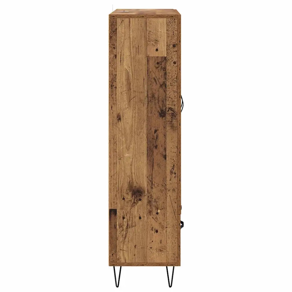Credenza | Madia | Buffet da pranzo | Armadio da pranzo Legno vecchio 69,5 x 31 x 115 cm Legno multistrato