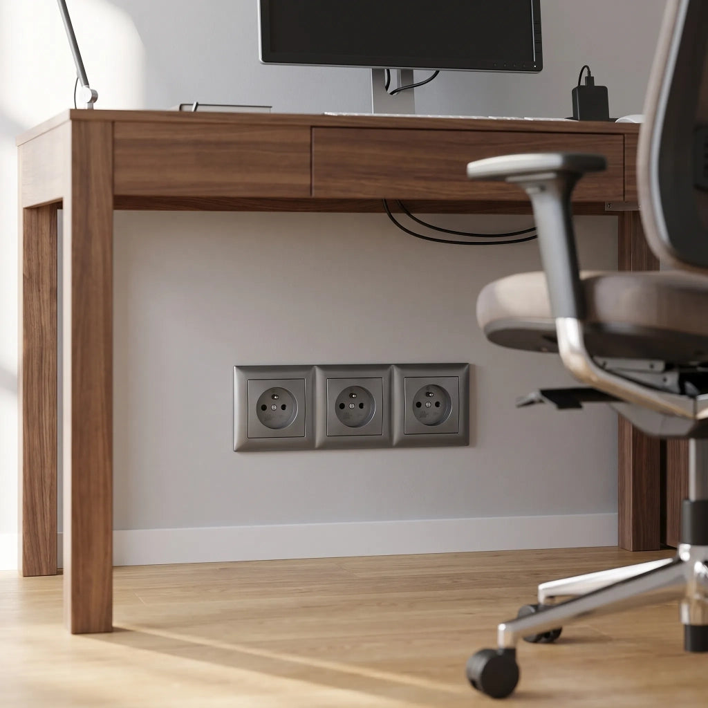 Placca Tripla Per Prese Oste Jnh015-3f Grey