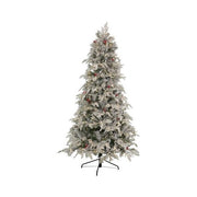 Albero natale amicasa sole con 500 luci led pigne, bacche verde inneva - 8009534105450