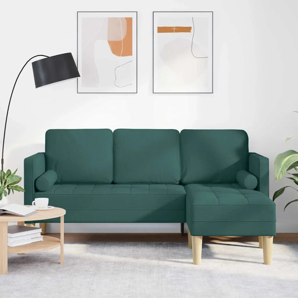 Set di divani con cuscino Verde Scuro Poliestere 42001917