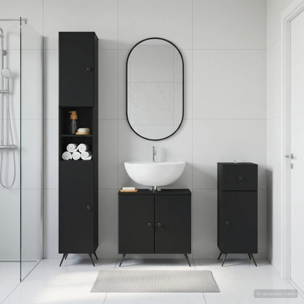 Set di armadietti da bagno in 3 pezzi BREDA 3417883
