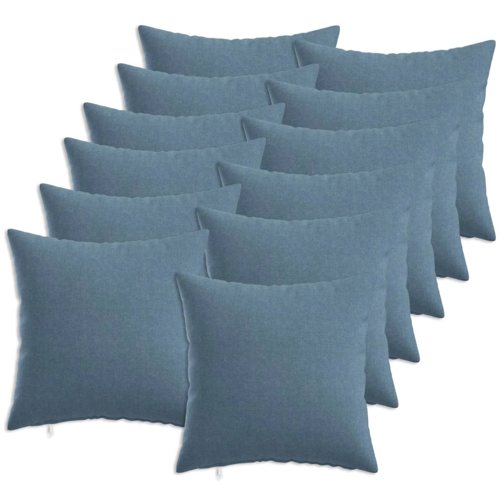 Federa 12 pz HEERLEN Blu jeans 40 x 40 cm Tessuto 908349