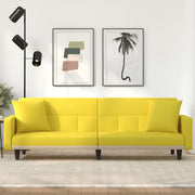 Divano Letto con Cuscini Giallo Chiaro in Tessutocod mxl 95601