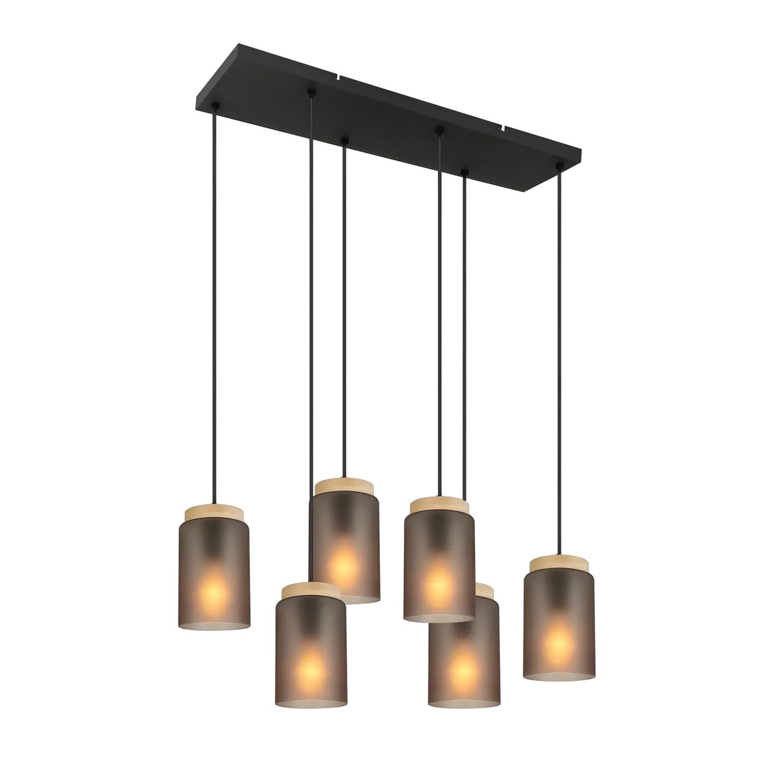Lampada APP1813-6CP Frosted Grey