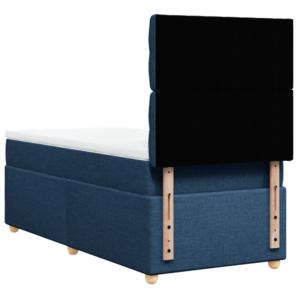 Giroletto a Molle con Materasso Blu 90x190 cm in Tessuto 3291148