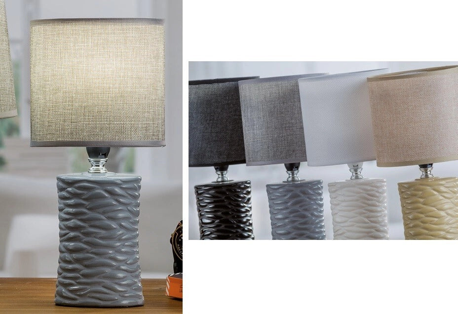 Lampada Lume da Tavolo con base in ceramica ronnie 30 cm 4 Colori